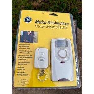 GE SmartHome Motion-Sensing Alarm Keychain Remote Control 52564-D Wireless White
